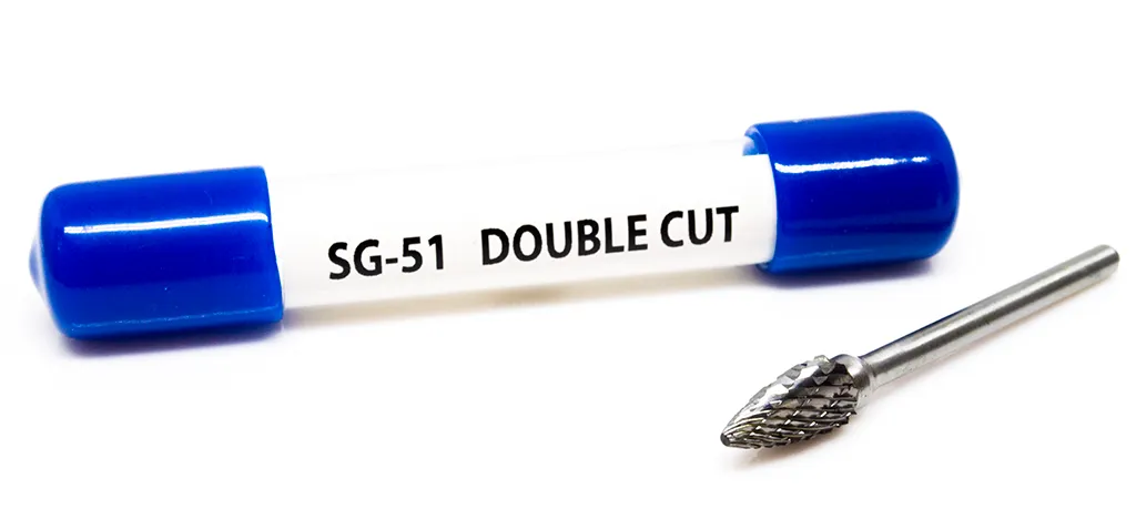 SG-51 Pointed Tree Shape Premium Tungsten Carbide Burr