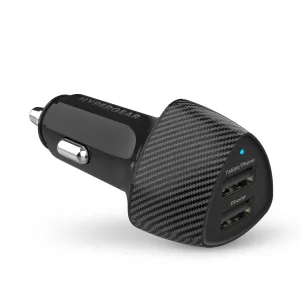 SpeedBoost 12W USB   5W USB Car Charger | Black