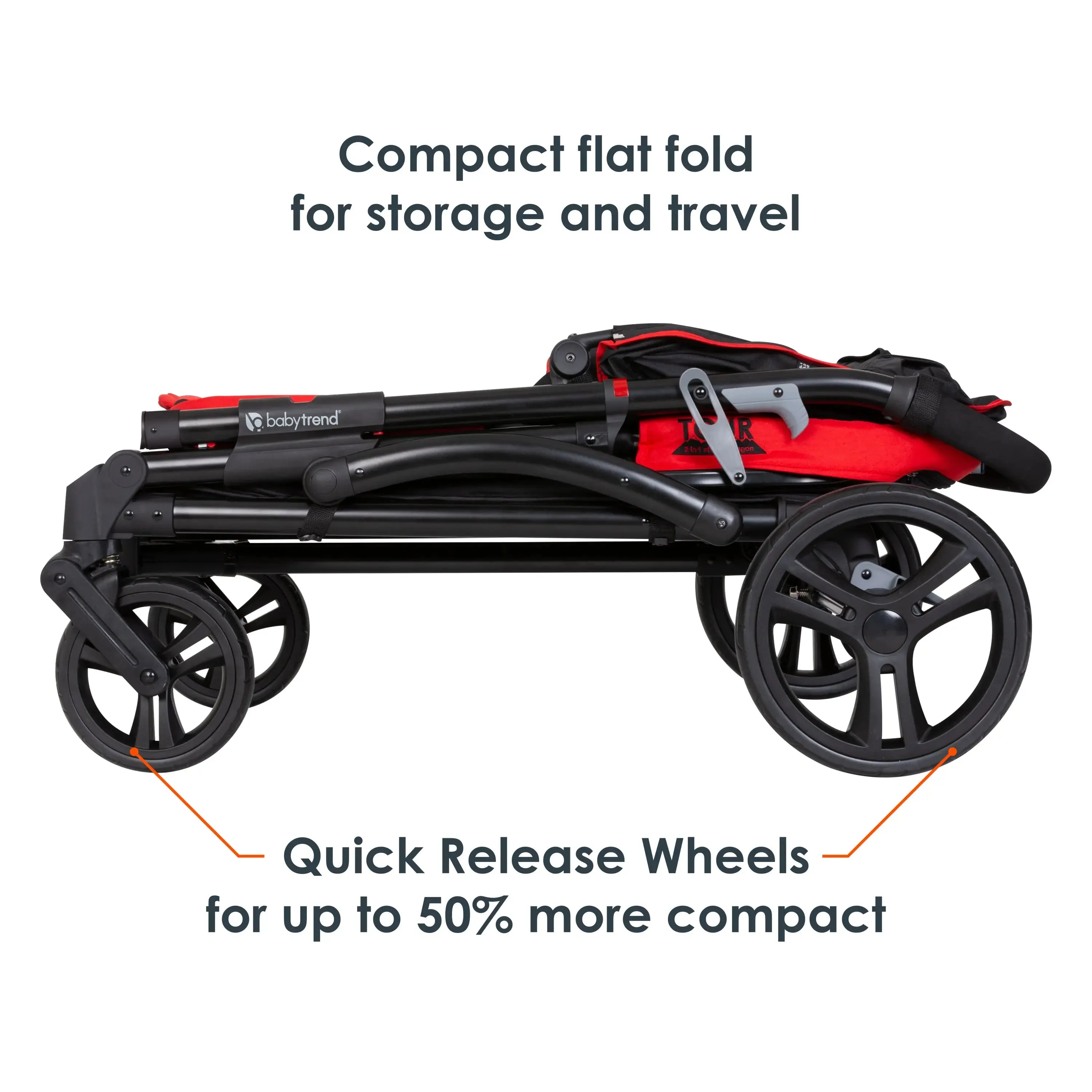 Tour™ 2-in-1 Stroller Wagon in Mars Red (Walmart Exclusive)