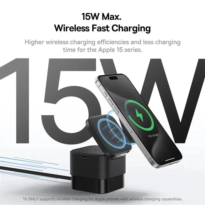 Ultimate 25W 2 in 1 IOS Magnetic Wireless Charger Stand Fast Charging