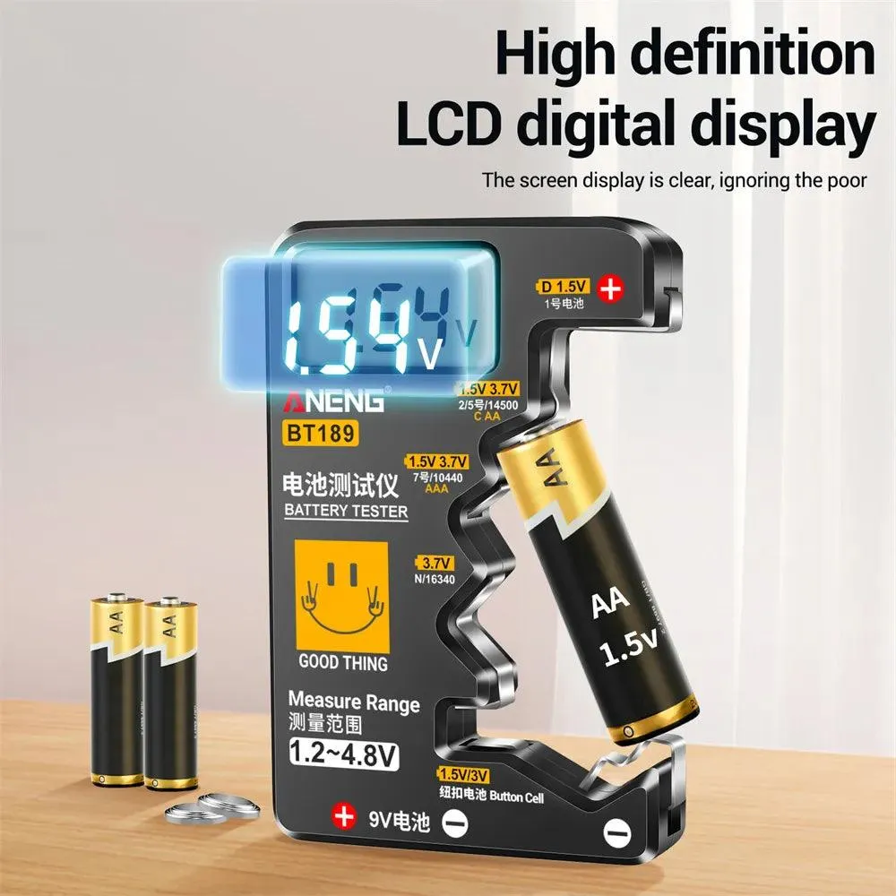 Ultra-Small Battery Tester LCD Digital Display Power Bank Detector