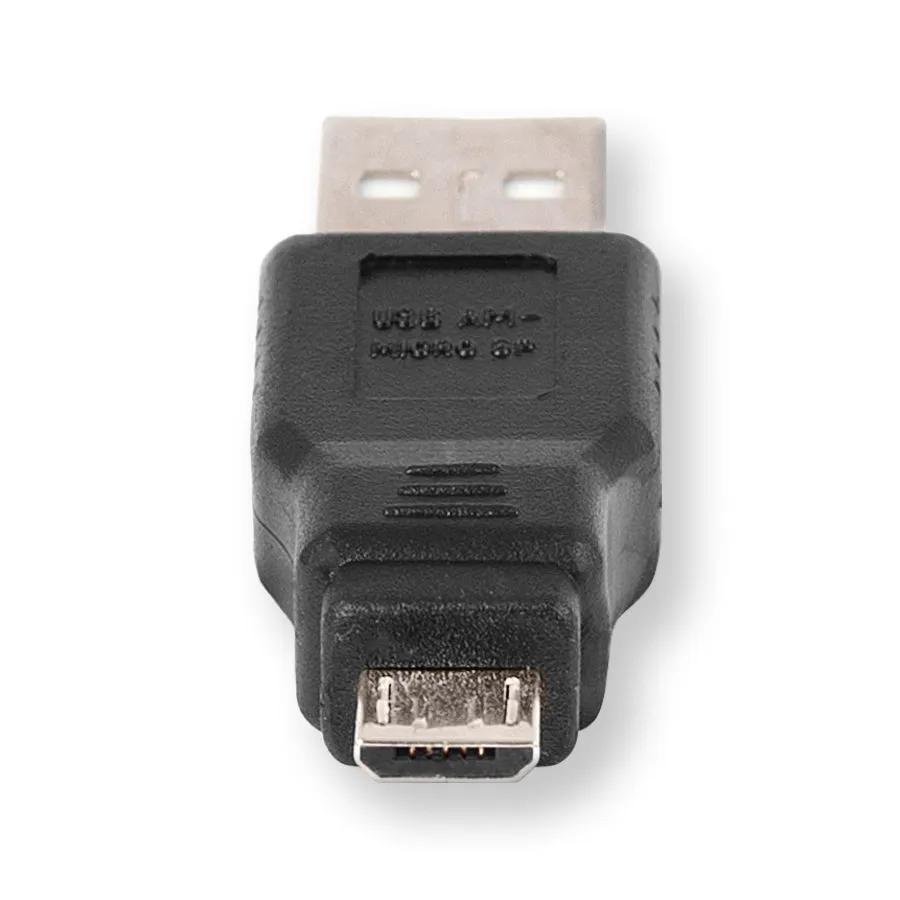 Universal USB Extension Cable | 4 Adapters - USB B, Micro 5, Mini 5, and USB A | Retractable Cable