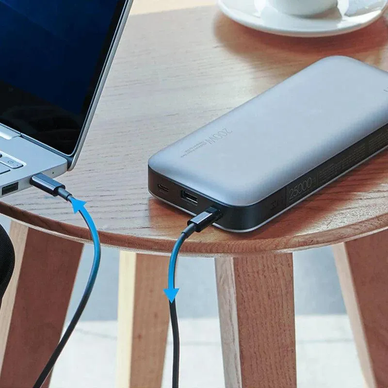 ZMI QB826 25000mAh High-Power Fast Charging Power Bank for Laptops, Smartphones, and Gaming Consoles